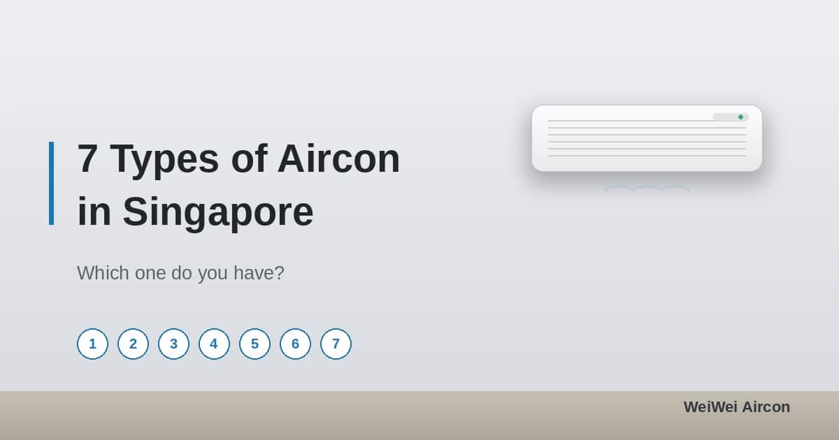 7 Types of Aircon in Singapore