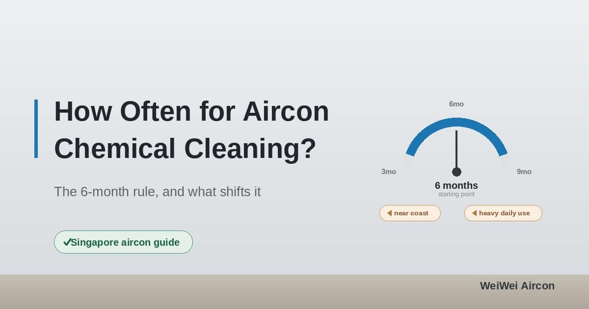 How Often Should I Do Aircon Chemical Cleaning in Singapore?