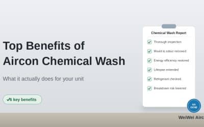 Top Benefits of Aircon Chemical Wash in Singapore