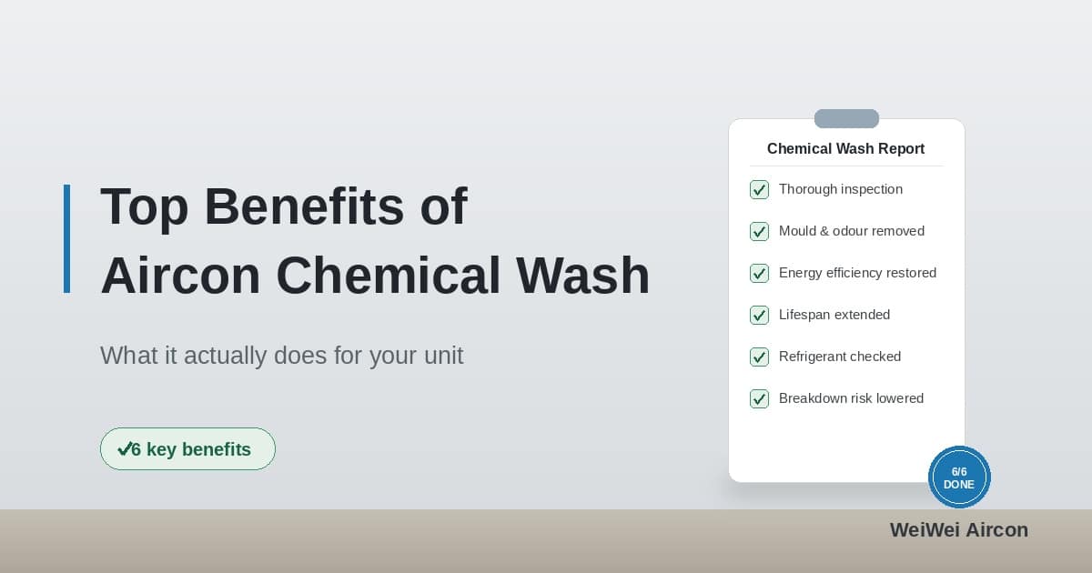 Top Benefits of Aircon Chemical Wash in Singapore
