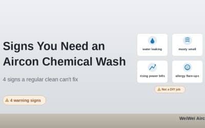 Useful Tips Before Engaging Aircon Chemical Wash