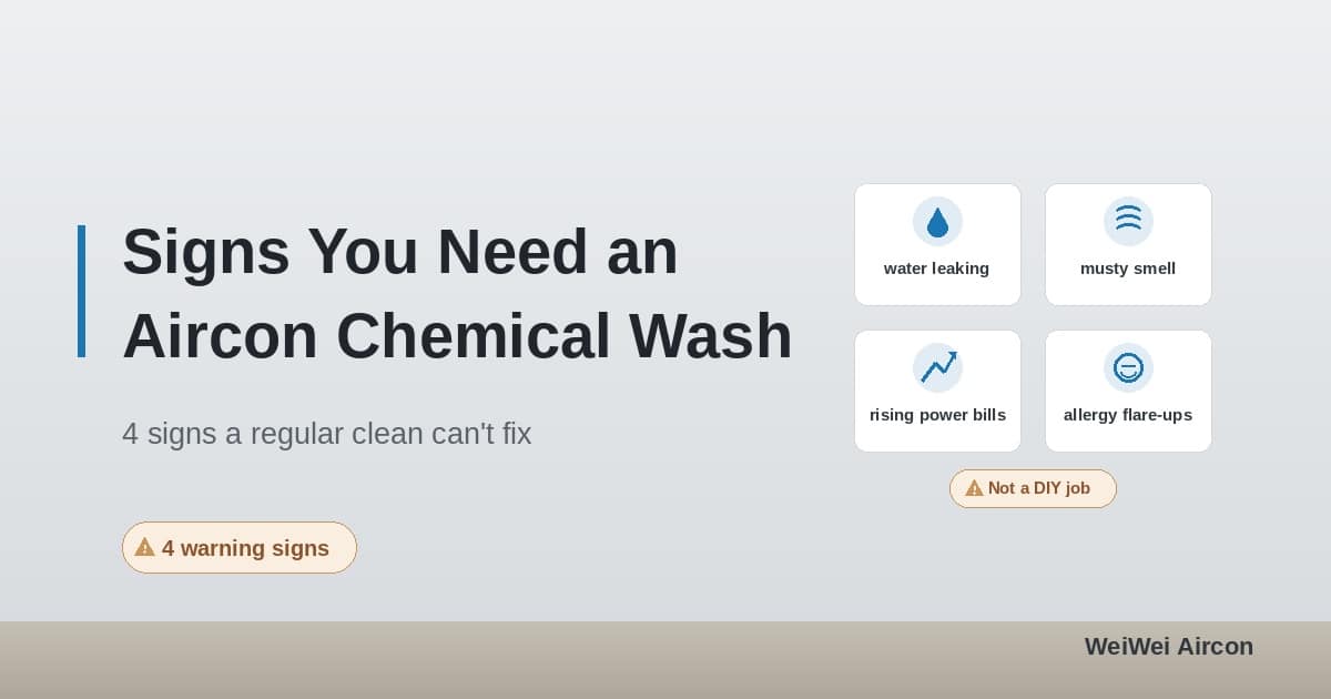 Useful Tips Before Engaging Aircon Chemical Wash