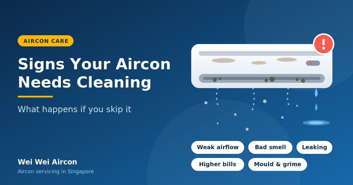Signs Your Aircon Needs Cleaning
