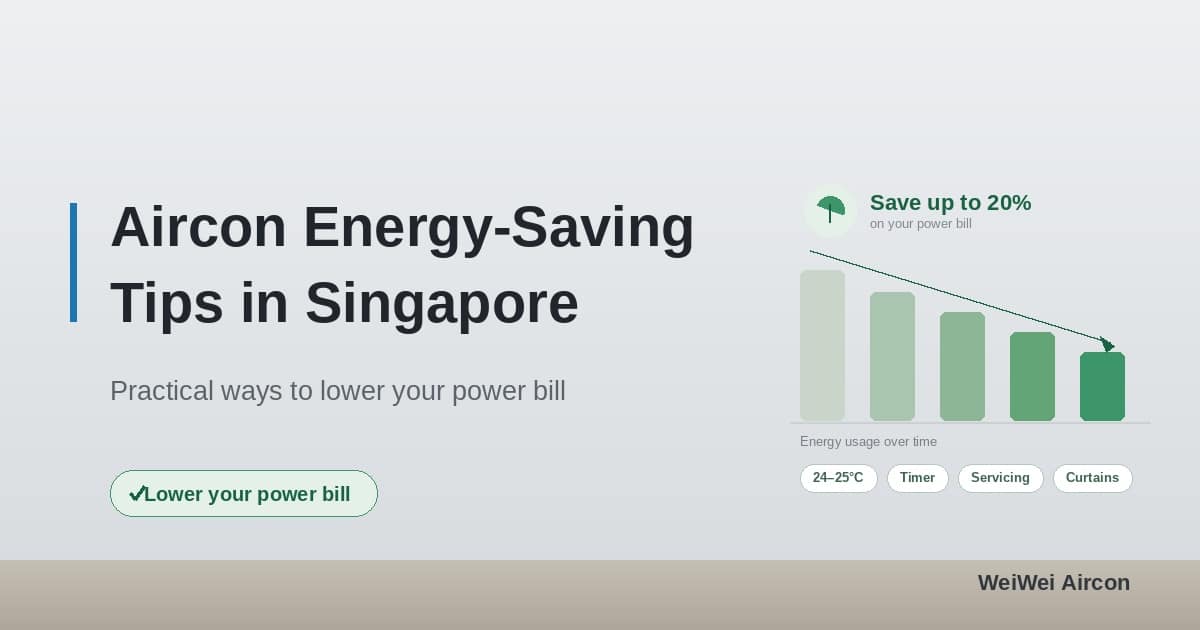 Aircon Energy Saving Tips for Singapore Homes