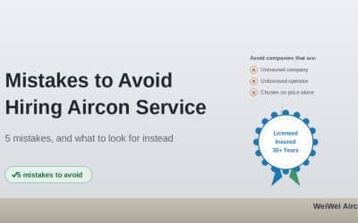 Common Mistakes to Avoid When Hiring Air-Conditioning Service in Singapore