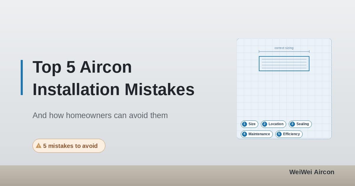 Aircon installation mistakes singapore