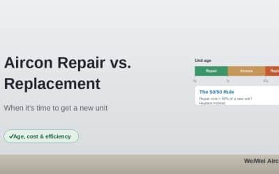 Aircon Repair vs. Replacement: When Is It Time to Get a New Unit?