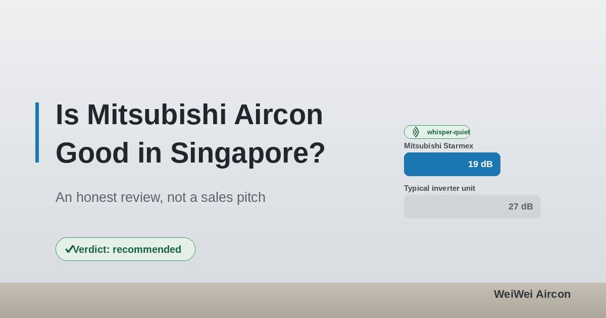 Mitsubishi aircon review singapore feature
