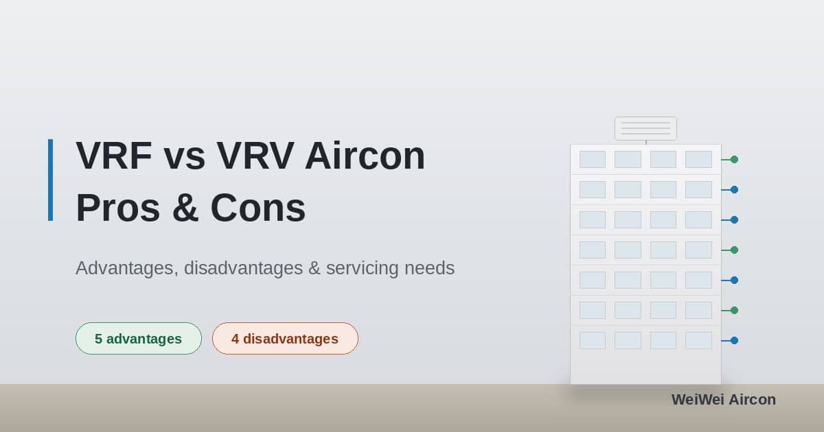 Advantages and Disadvantages of a VRF and VRV Air Conditioning System